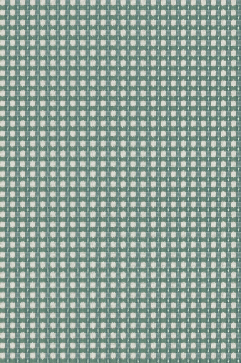 A seamless wallpaper texture with ikat plaid wallpaper units arranged in a Stack pattern