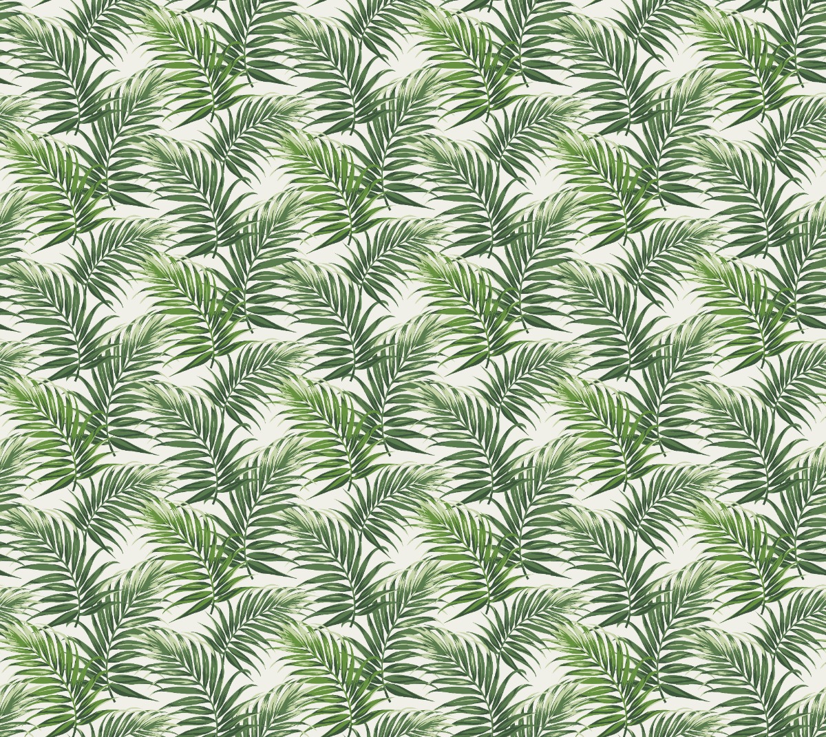 A seamless wallpaper texture with lush palms wallpaper units arranged in a Stack pattern