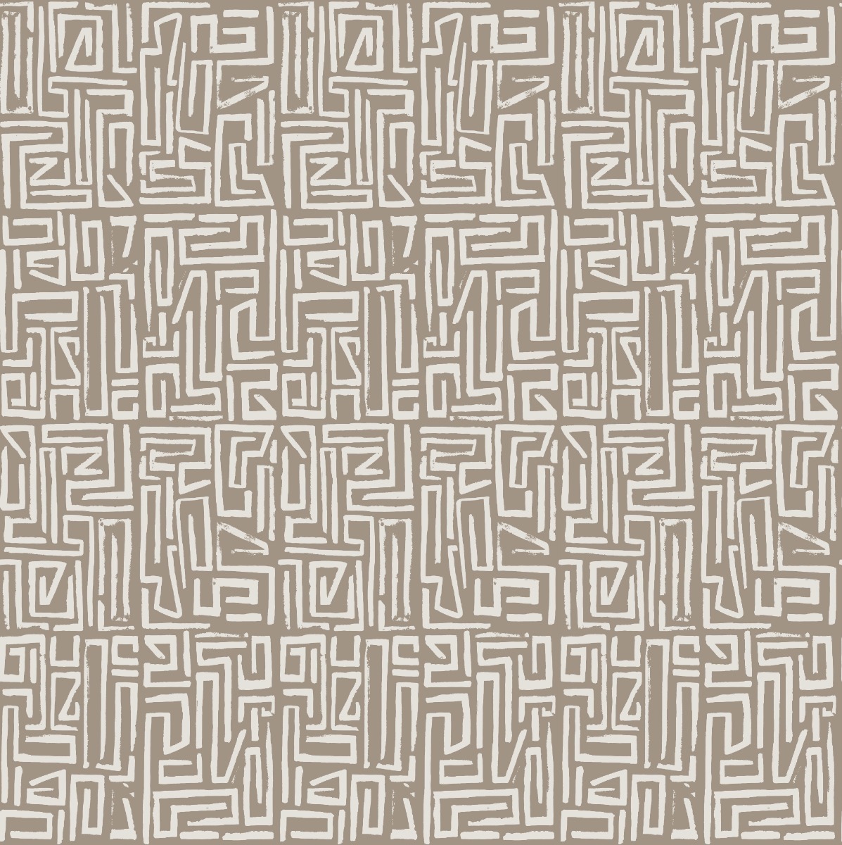 A seamless wallpaper texture with modern tribe wallpaper units arranged in a Stack pattern