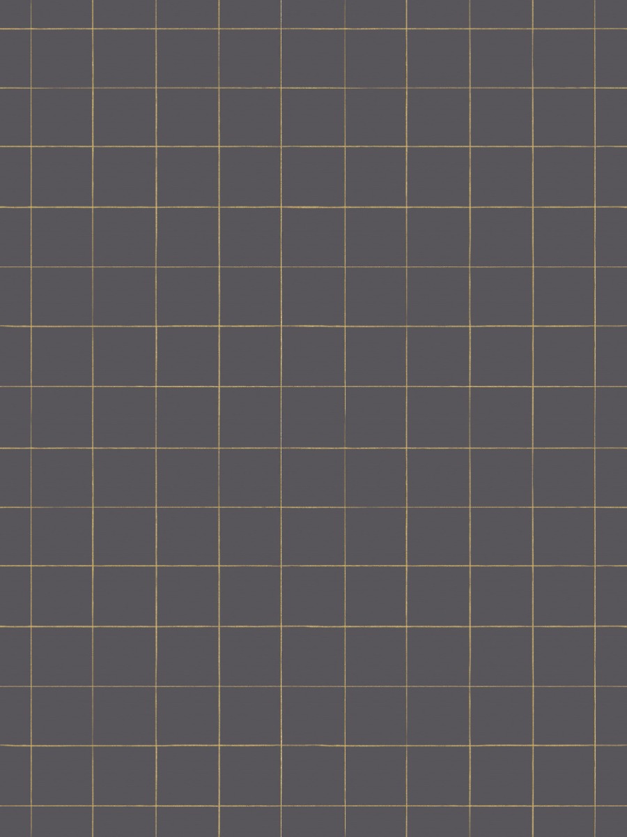 A seamless wallpaper texture with pascal - gold on charcoal units arranged in a None pattern
