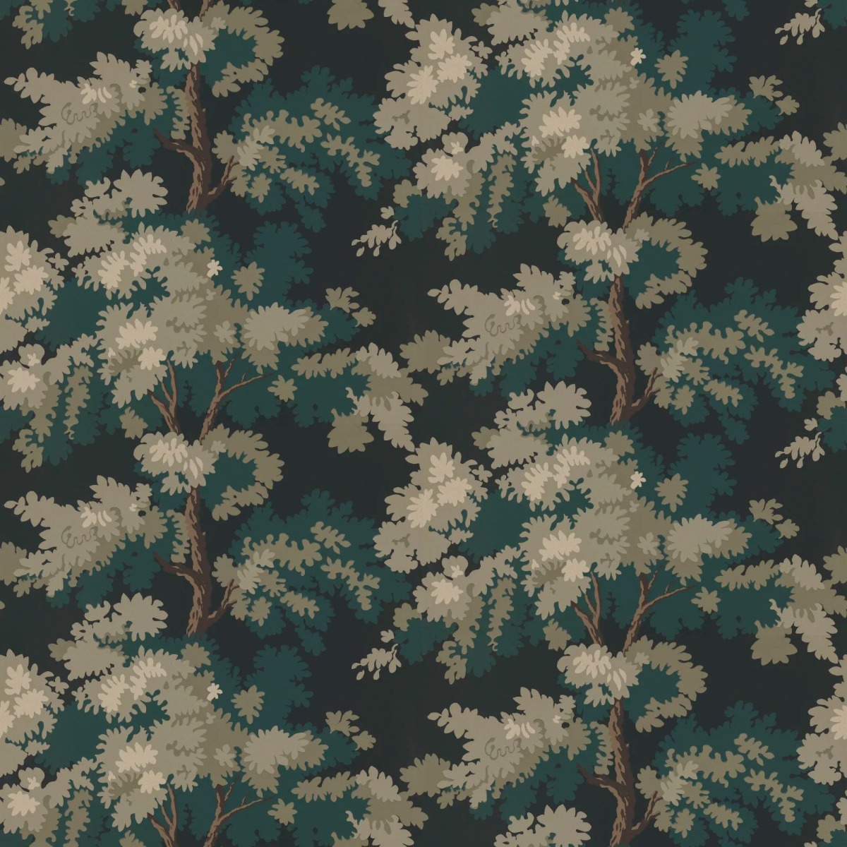 A seamless wallpaper texture with raphael, charcoal units arranged in a Stretcher pattern