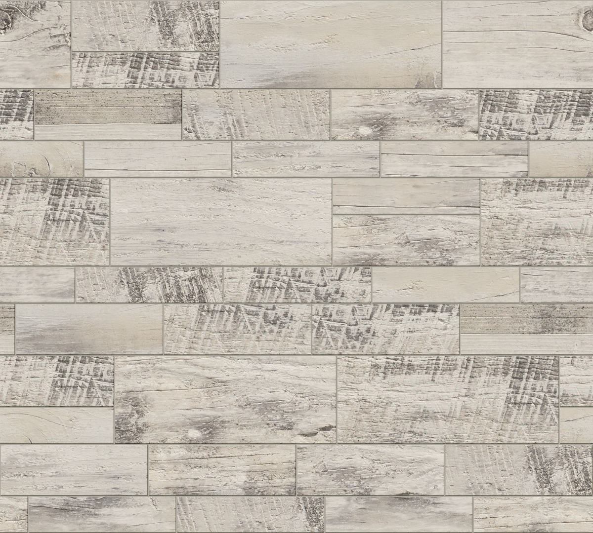 A seamless concrete texture with saltspray craft® weathered plank™ blocks arranged in a Broken Range Ashlar pattern