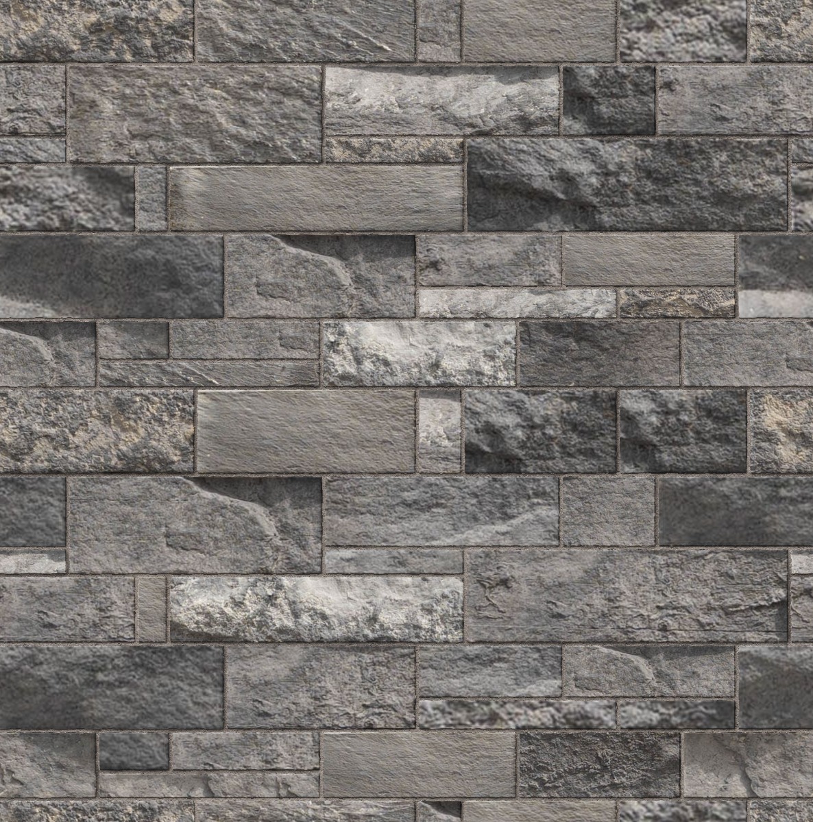 A seamless concrete texture with shadowplay craft® chop ledge blocks arranged in a Coursed Ashlar pattern