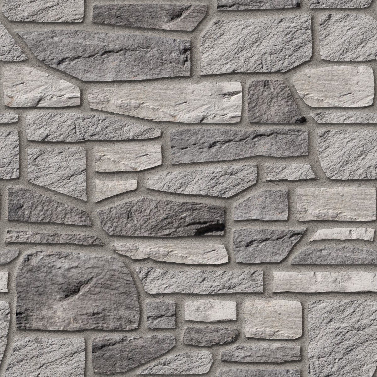 A seamless concrete texture with shadowplay craft® farmhouse ledge blocks arranged in a Uneven Ashlar pattern