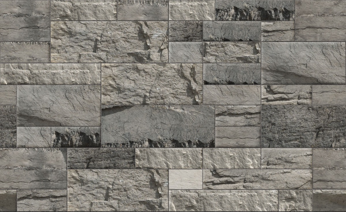 A seamless stone texture with shadowplay craft® split modular blocks arranged in a Modular Ashlar pattern