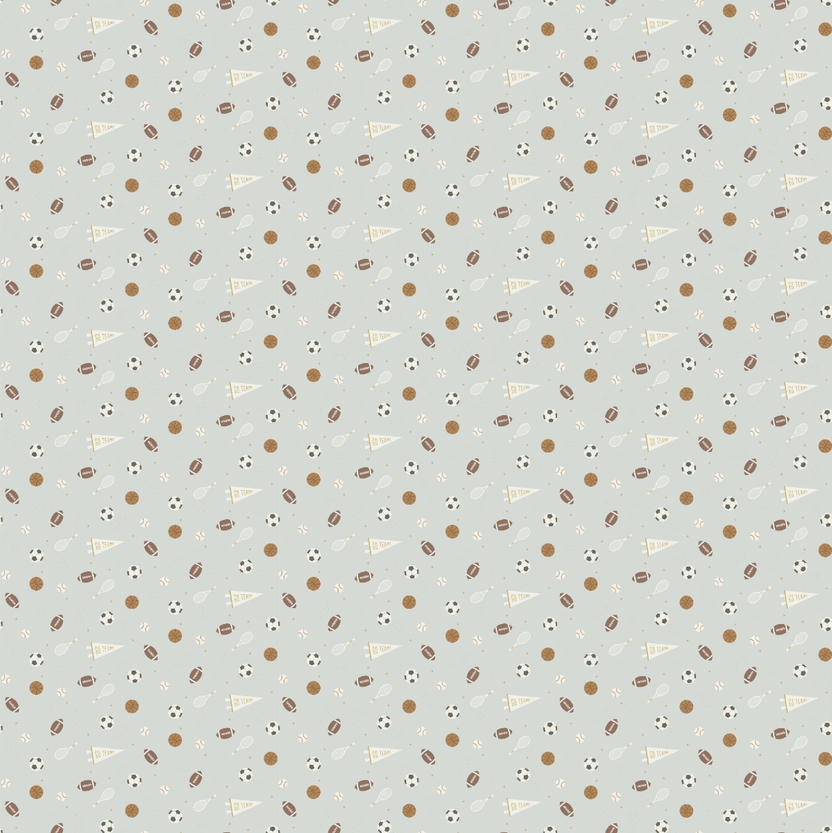 A seamless wallpaper texture with spry sports wallpaper units arranged in a Stack pattern