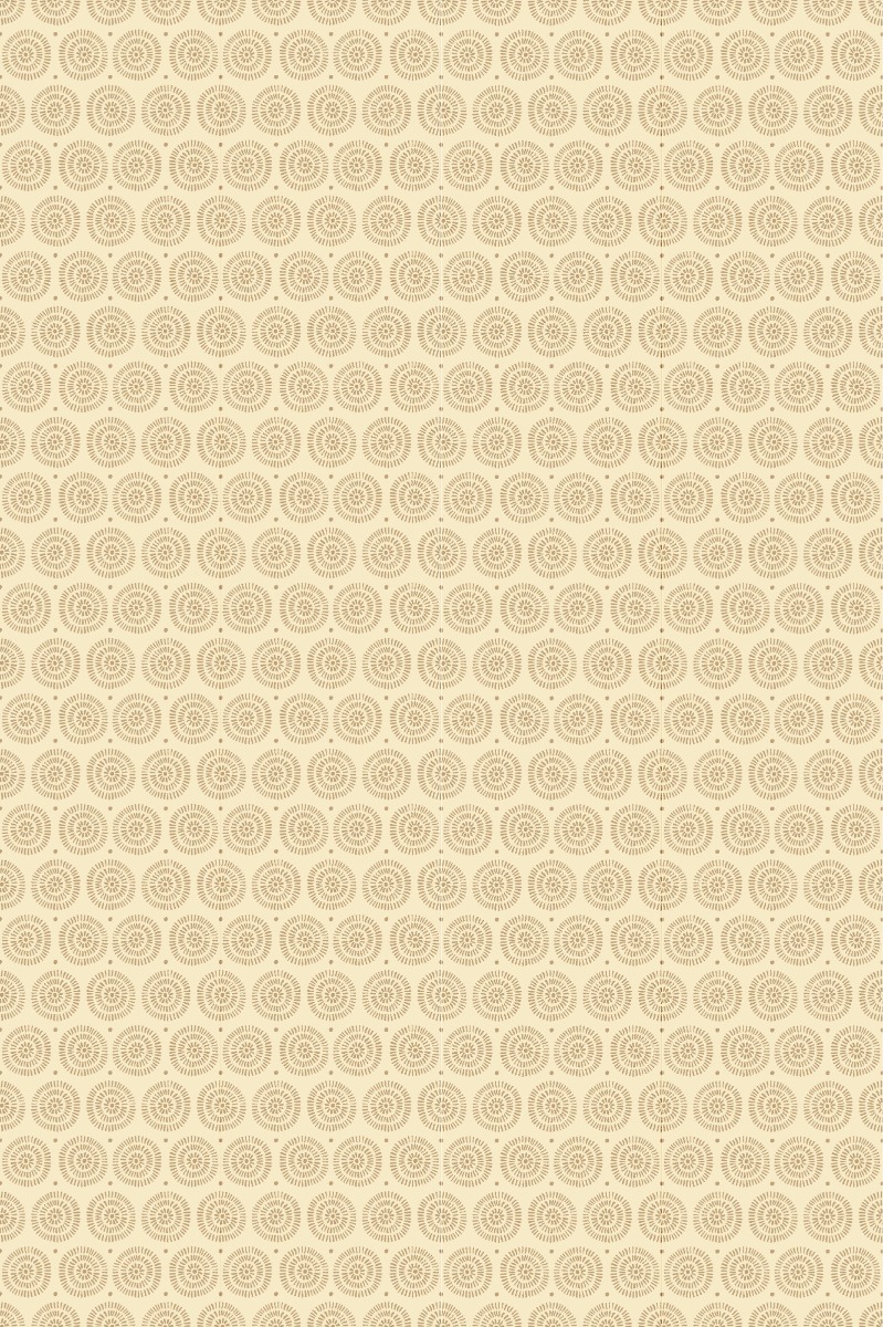 A seamless wallpaper texture with sundial circles wallpaper units arranged in a Stack pattern
