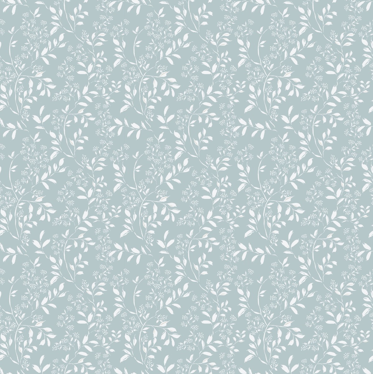 A seamless wallpaper texture with swirling botanicals wallpaper units arranged in a Stack pattern