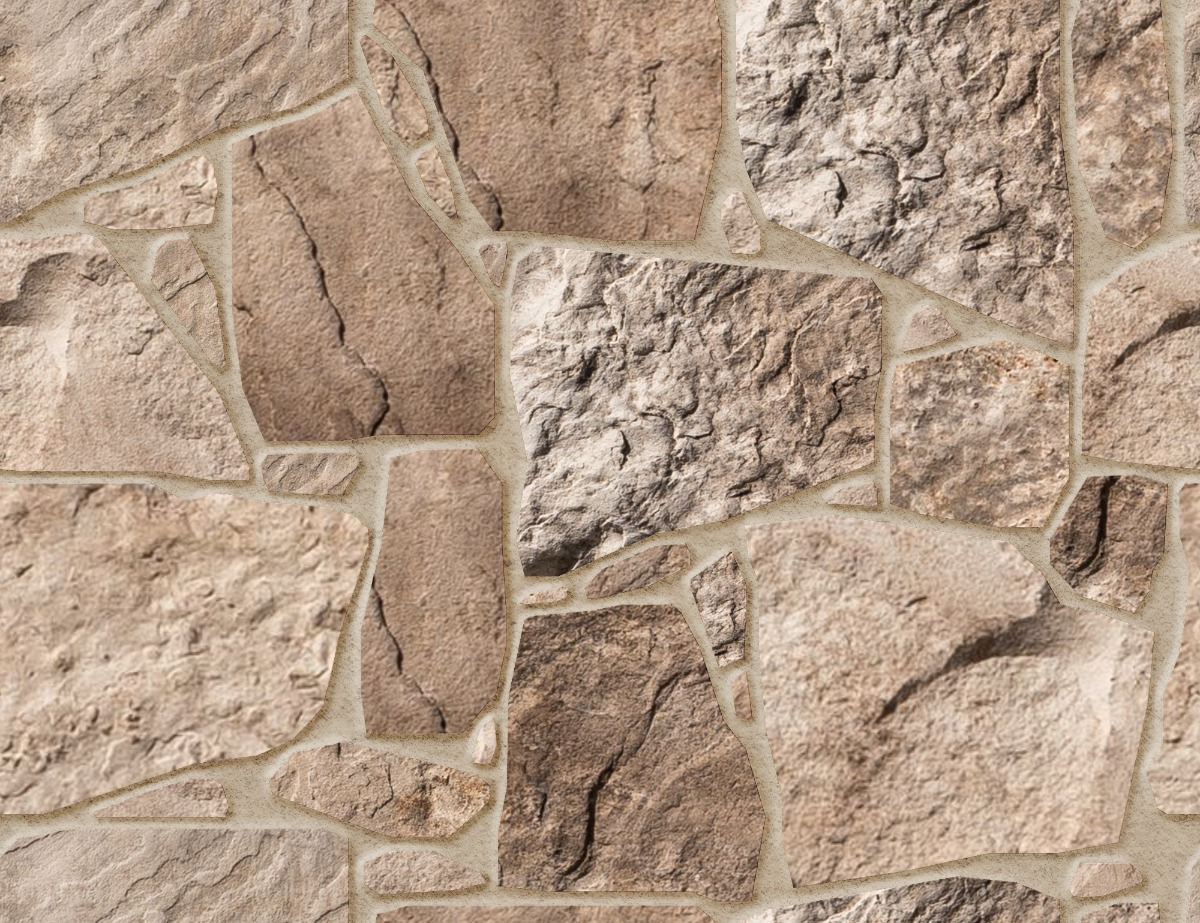A seamless concrete texture with timberwolf craft® broken rubble blocks arranged in a Drystone pattern
