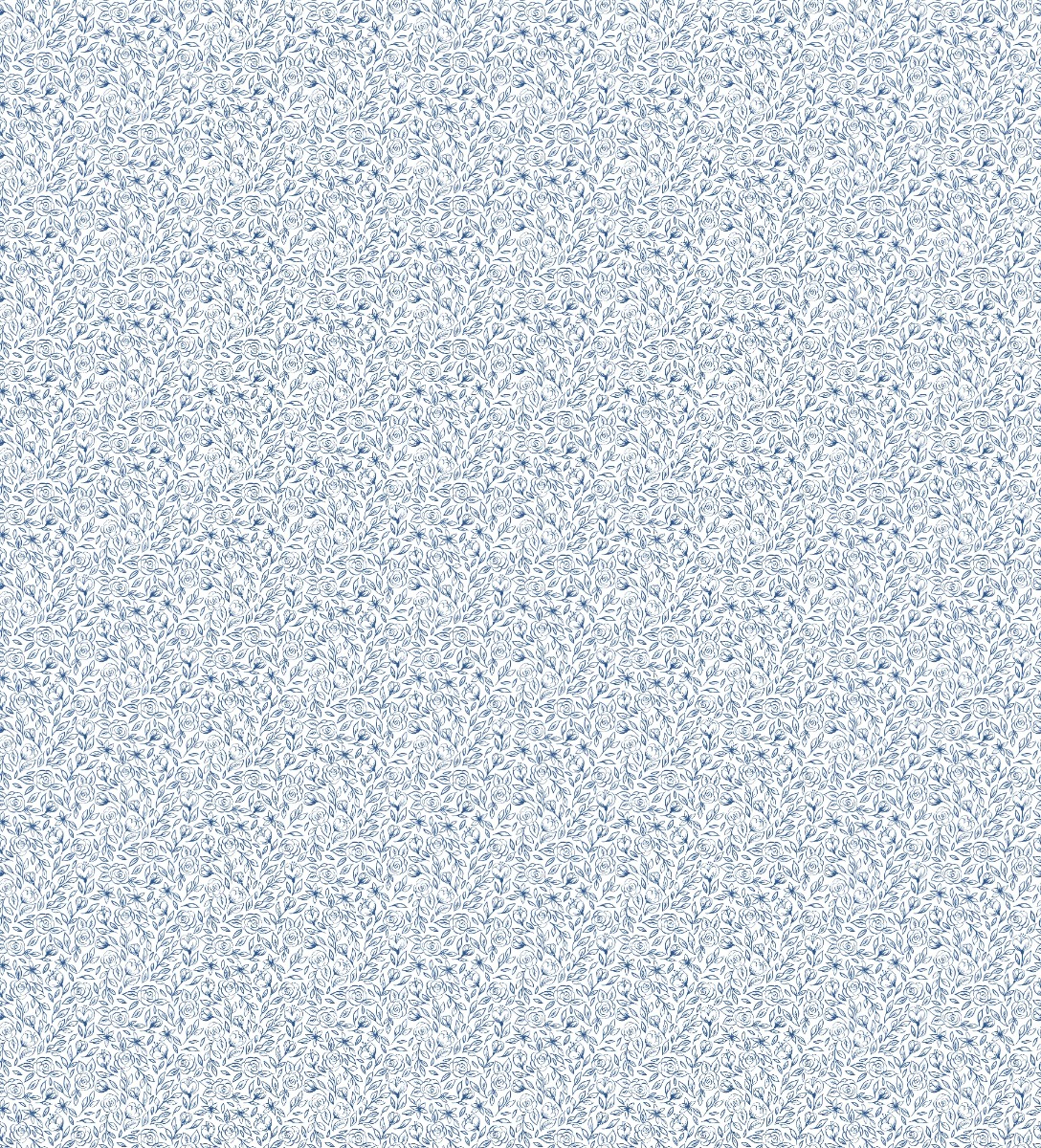 A seamless wallpaper texture with wild roses wallpaper units arranged in a Stack pattern