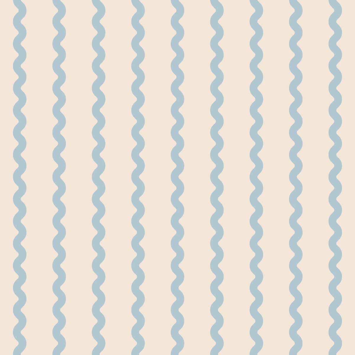 A seamless wallpaper texture with wobbly stripe, light blue units arranged in a None pattern