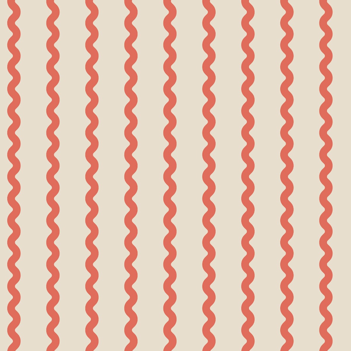 A seamless wallpaper texture with wobbly stripe, red units arranged in a None pattern