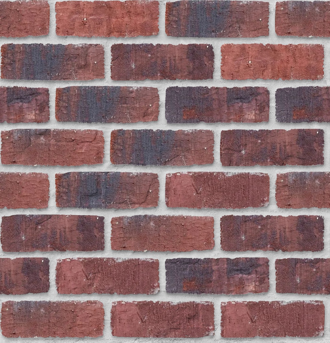 A seamless brick texture with allendale rustic units arranged in a Stretcher pattern