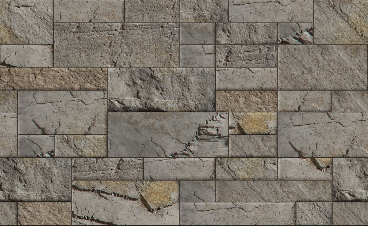 A seamless concrete texture with blacktruffle craft® split modular blocks arranged in a Modular Ashlar pattern