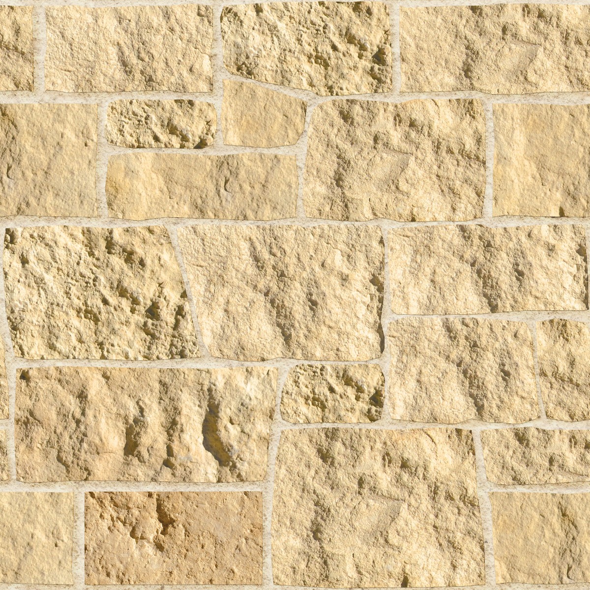 A seamless concrete texture with butternut craft® orchard limestone blocks arranged in a Varied Ashlar pattern