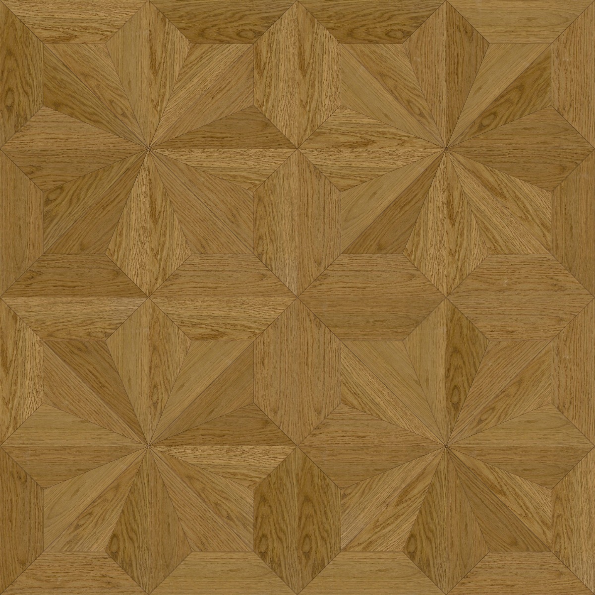 A seamless wood texture with creative oak 4152  w150 select boards arranged in a Diamond Continuous Versailles pattern