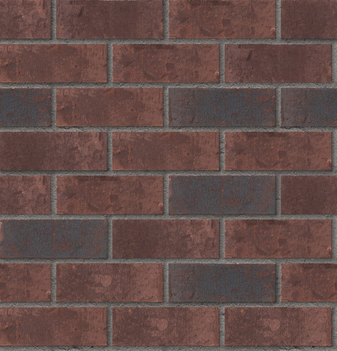 A seamless brick texture with federal hill units arranged in a Stretcher pattern