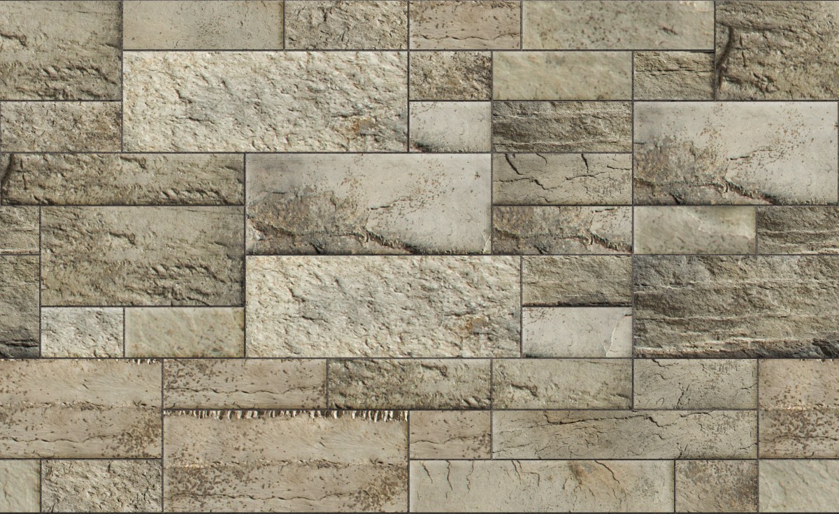 A seamless concrete texture with greentea craft® split modular blocks arranged in a Modular Ashlar pattern