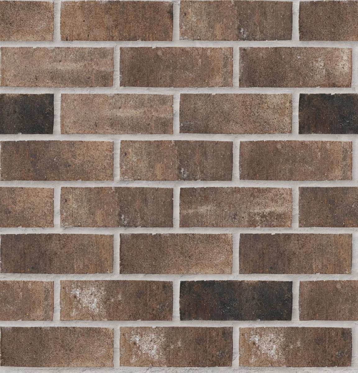 A seamless brick texture with natchez trace units arranged in a Stretcher pattern
