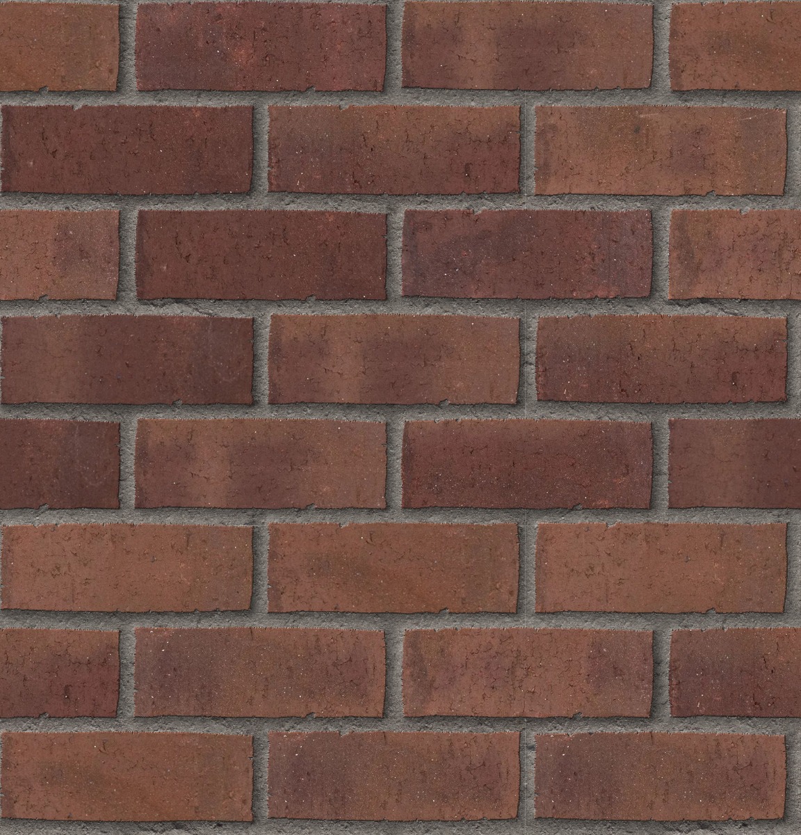 A seamless brick texture with old overton units arranged in a Stretcher pattern