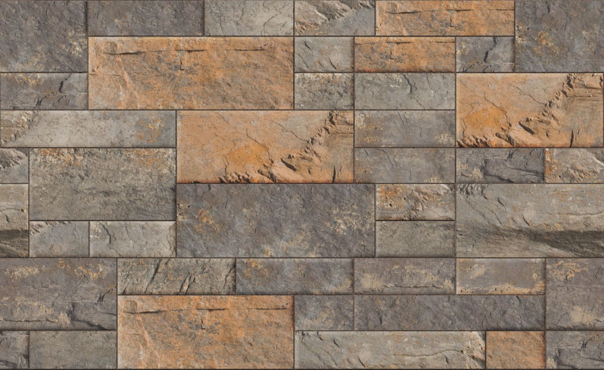 A seamless concrete texture with rustbelt craft® split modular blocks arranged in a Modular Ashlar pattern