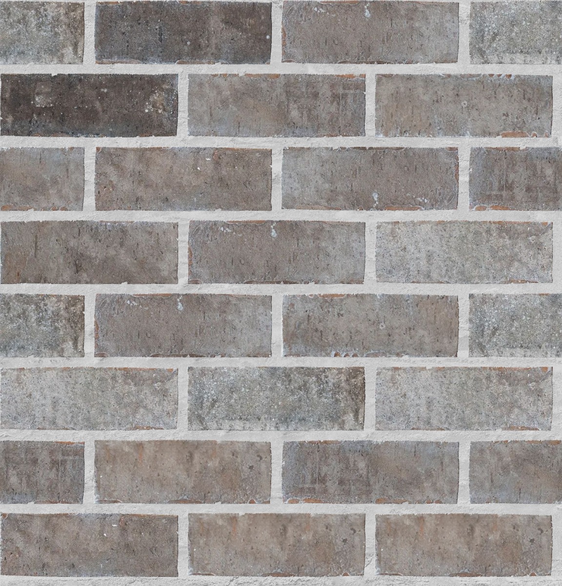 A seamless brick texture with shadow stone units arranged in a Stretcher pattern