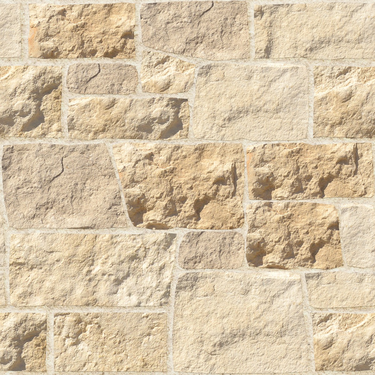 A seamless concrete texture with whitegold craft® orchard limestone blocks arranged in a Varied Ashlar pattern