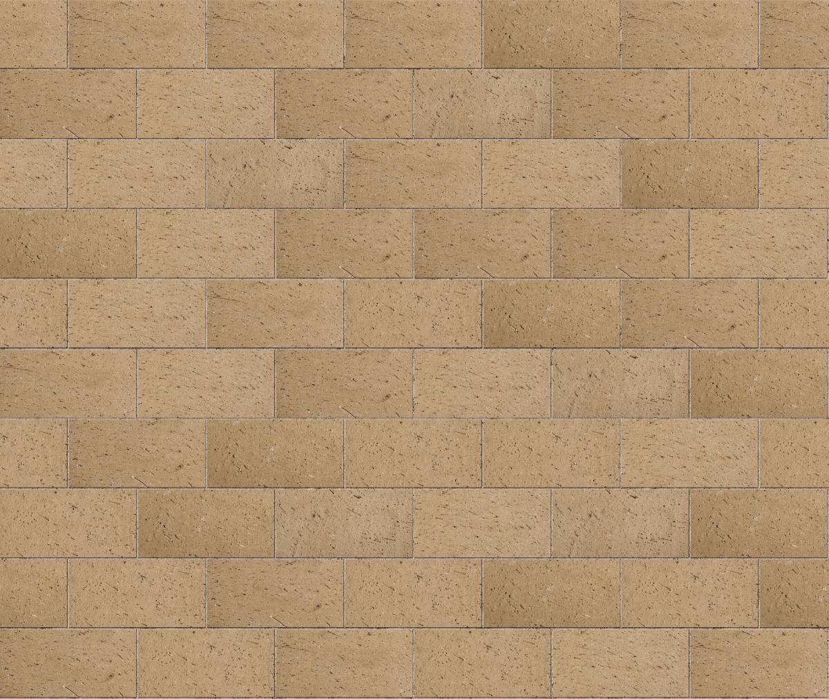 A seamless brick texture with brick clay in copal units arranged in a Stretcher pattern