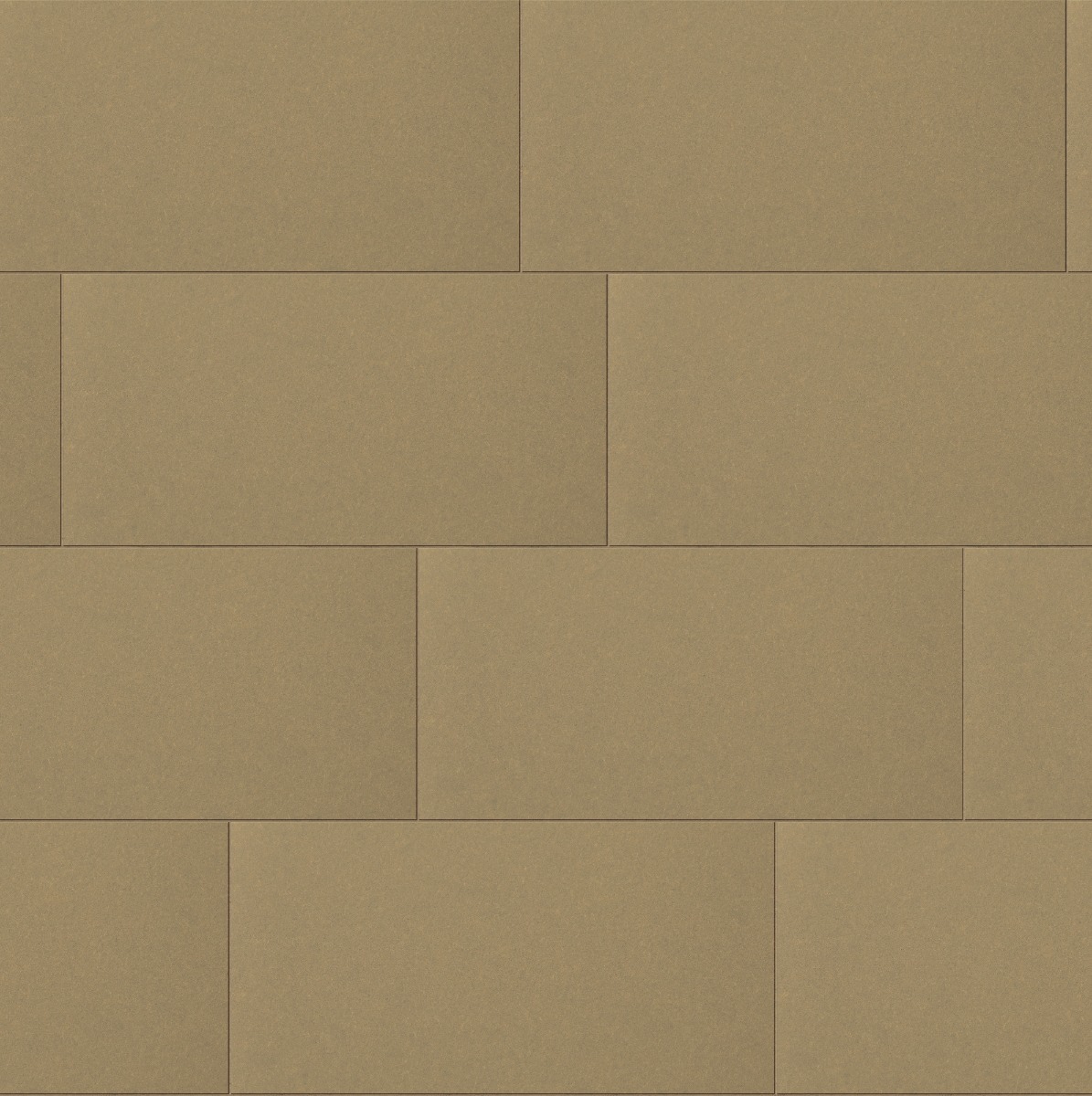 A seamless surfaces texture with carat amber 8075 by swisspearl units arranged in a Staggered pattern