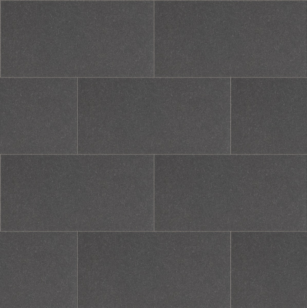 A seamless surfaces texture with carat anthracite 8020 by swisspearl units arranged in a Stretcher pattern