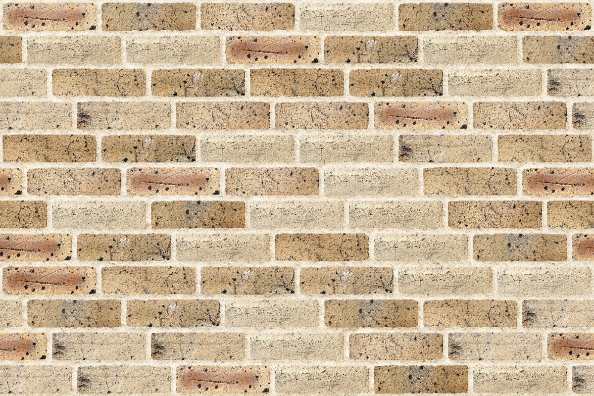 A seamless brick texture with monkton brick units arranged in a 1/4 Running Bond pattern