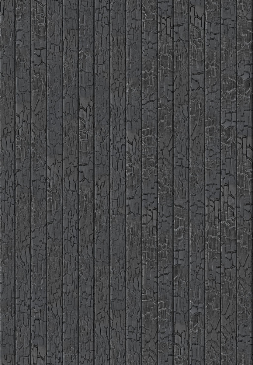 A seamless wood texture with abodo | shou sugi ban | deep char boards arranged in a Staggered pattern