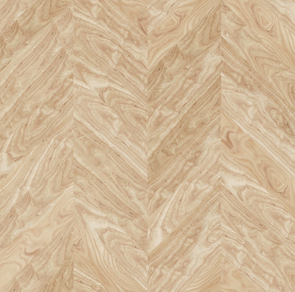 A seamless wood texture with american white ash boards arranged in a Chevron pattern