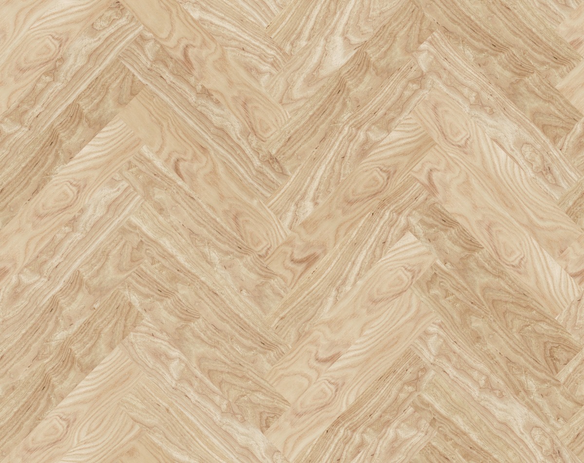 A seamless wood texture with american white ash boards arranged in a Herringbone pattern