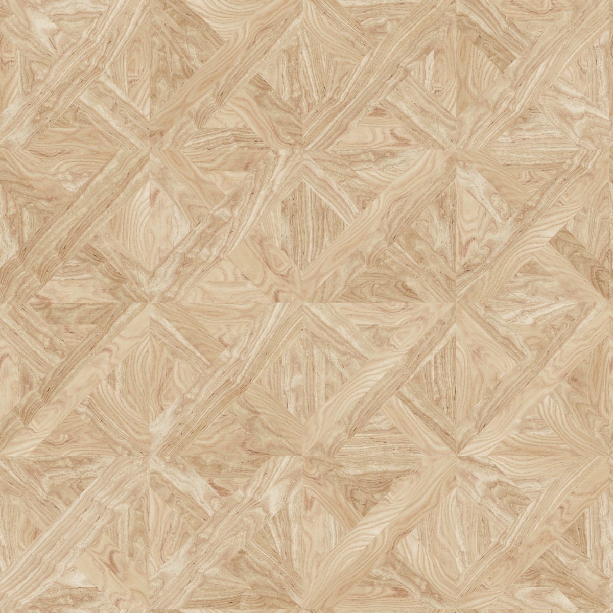 A seamless wood texture with american white ash boards arranged in a Versailles pattern