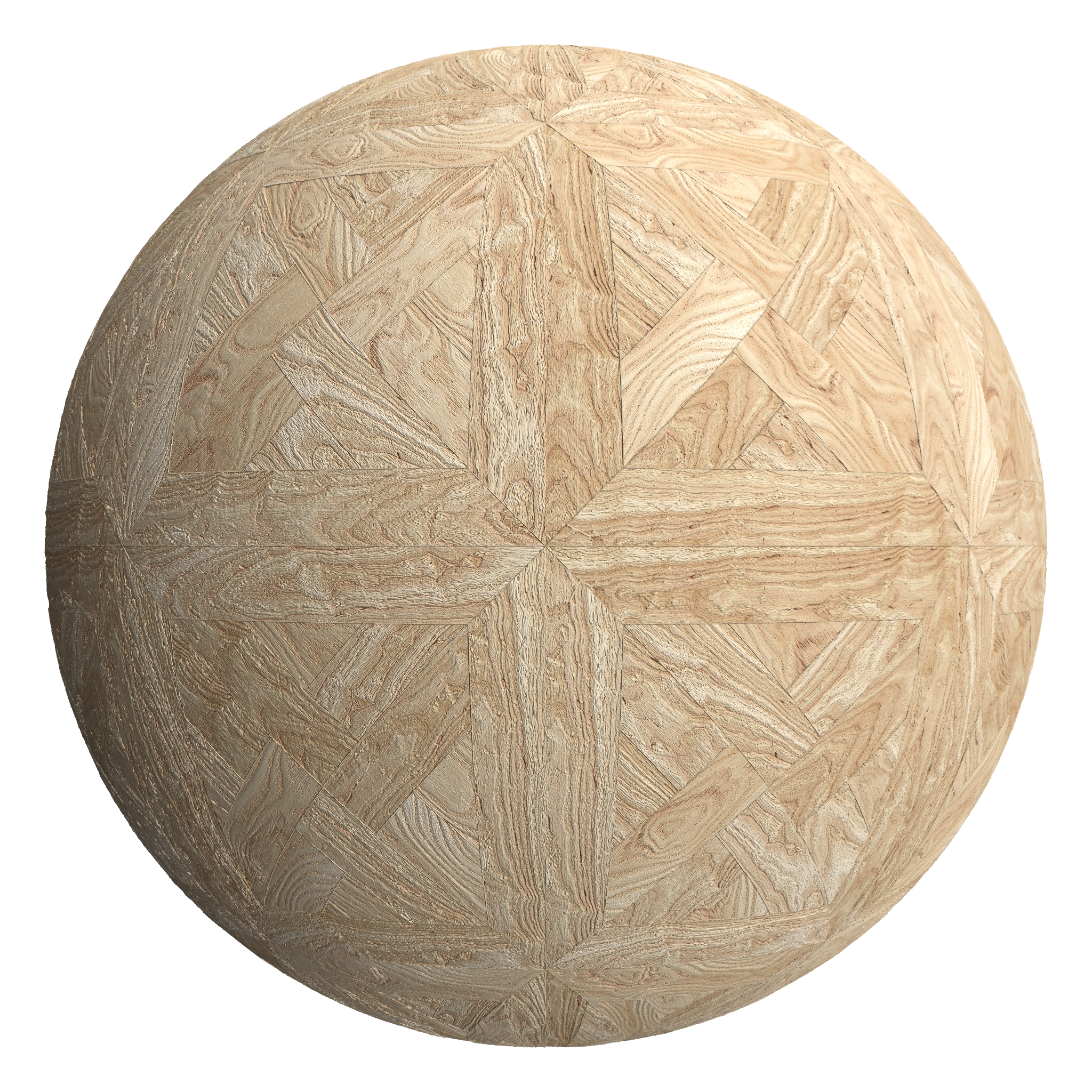 3D sphere preview of American White Ash, Cross Versailles seamless texture