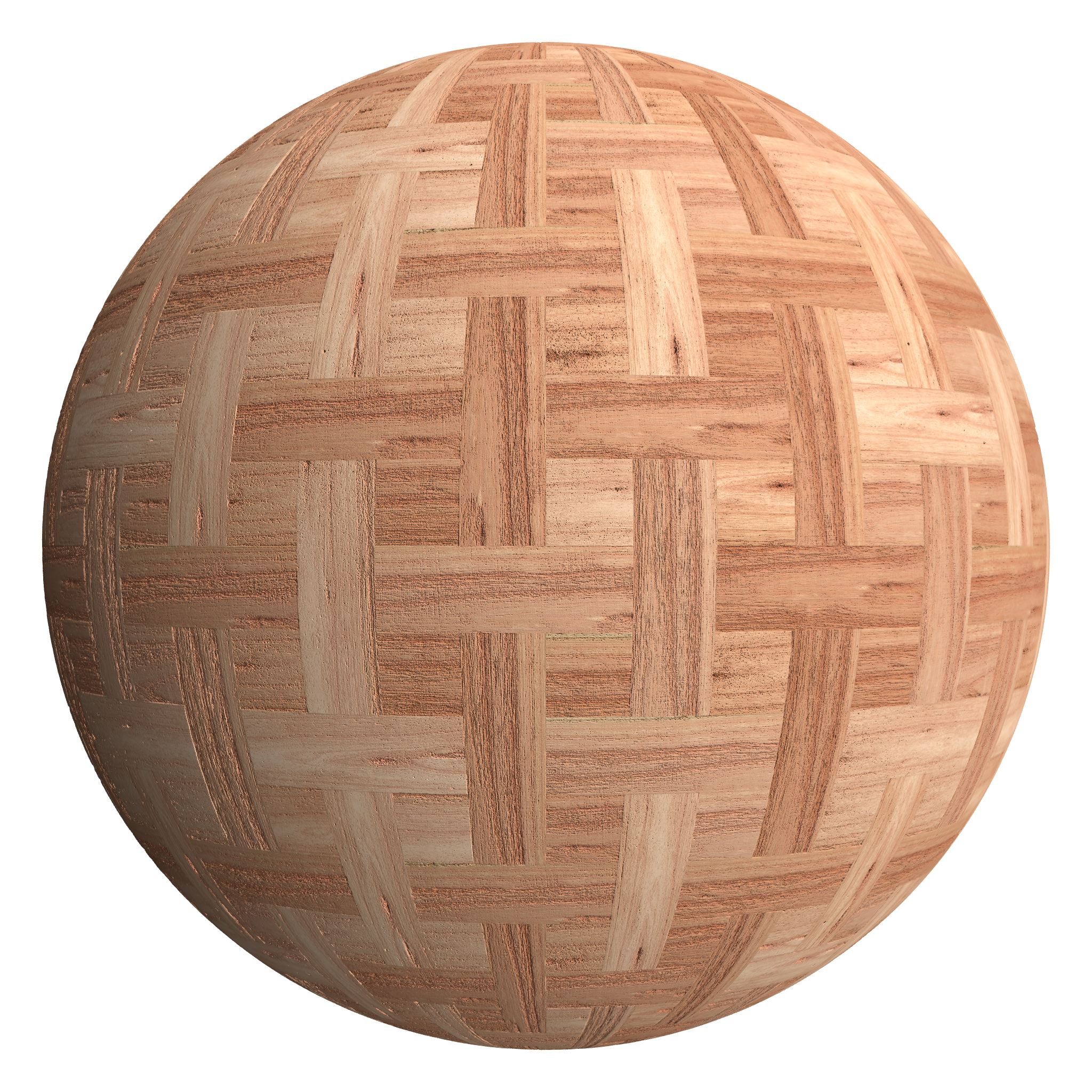 3D sphere preview of Eucalyptus, Basketweave seamless texture