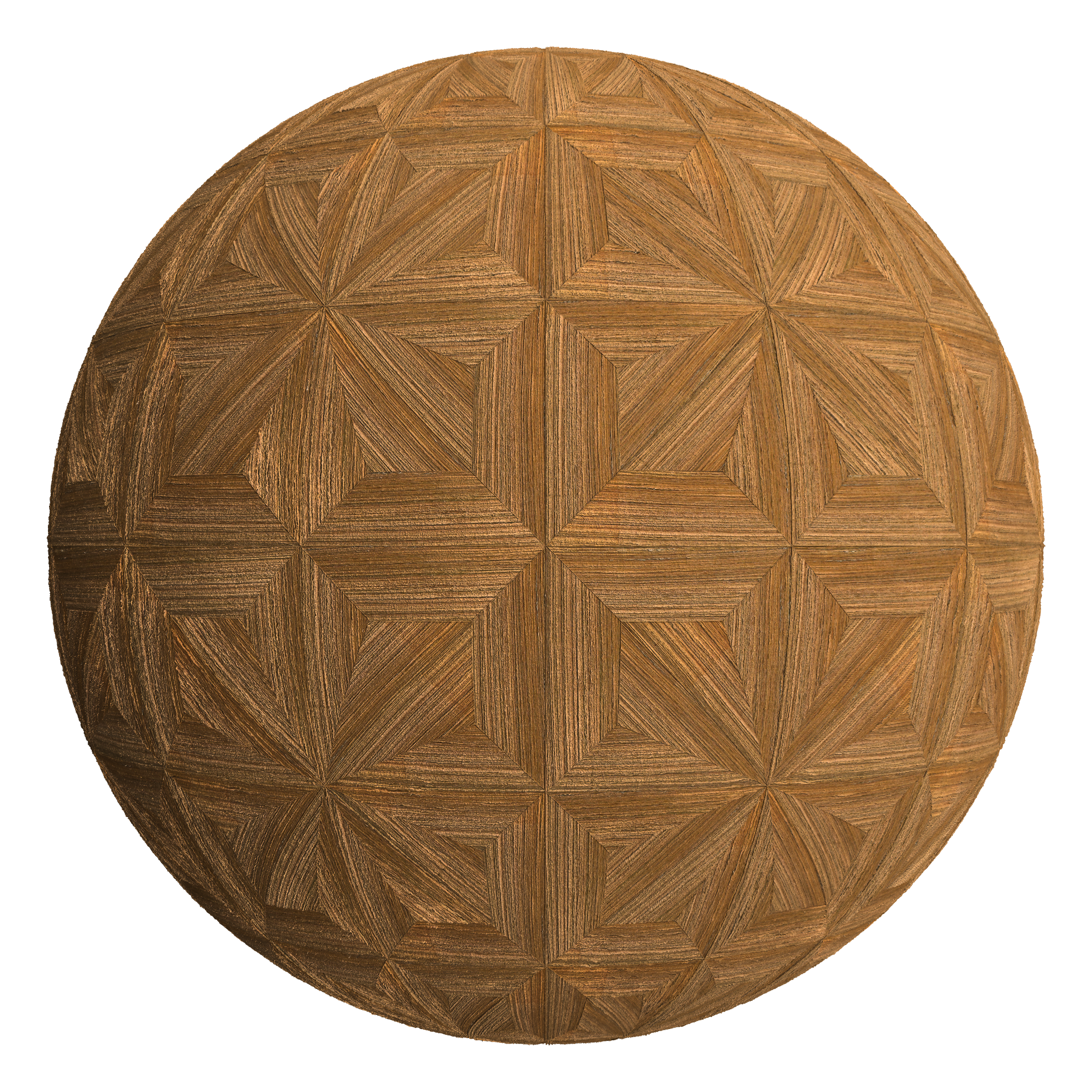3D sphere preview of Ovangkol, Diamond Continuous Versailles seamless texture