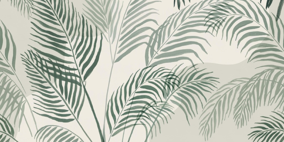 A seamless wallpaper texture with palmetto units arranged in a None pattern