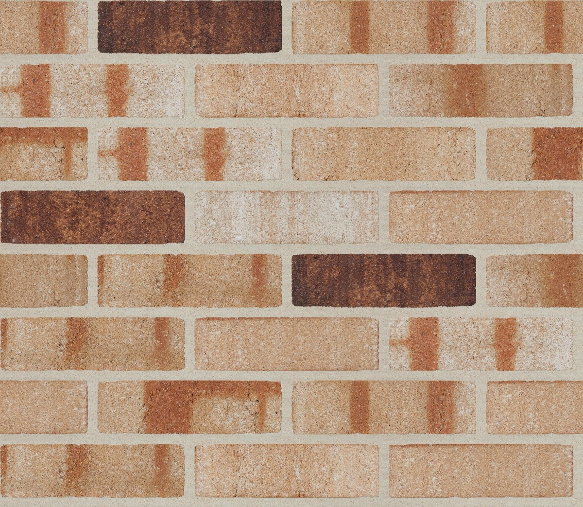 A seamless brick texture with ragland blend sanded dart-tex units arranged in a Stretcher pattern