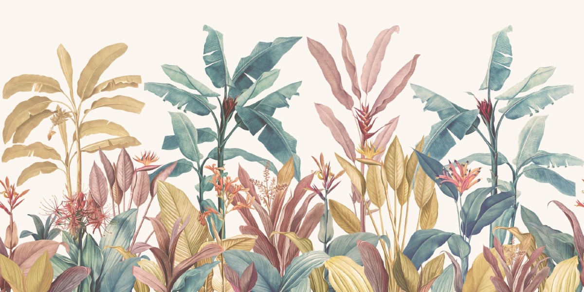 A seamless wallpaper texture with redouté units arranged in a None pattern