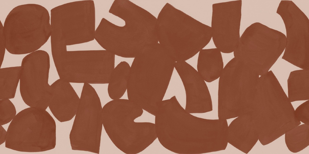 A seamless wallpaper texture with wabi terracotta units arranged in a None pattern
