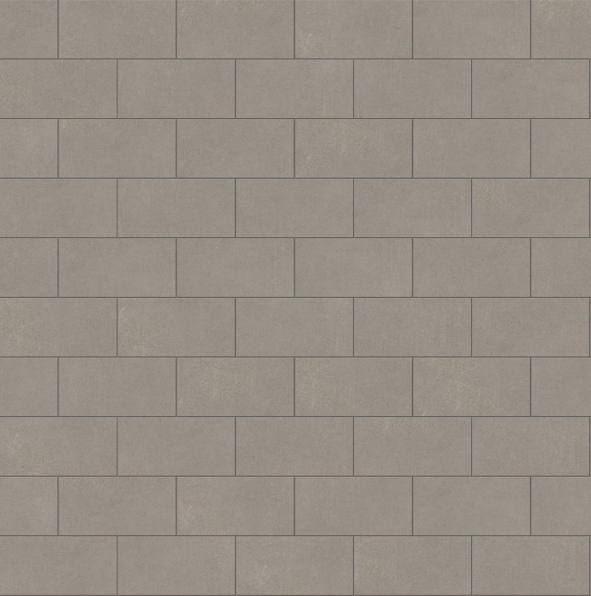 A seamless tile texture with con-ash tiles arranged in a Stretcher pattern