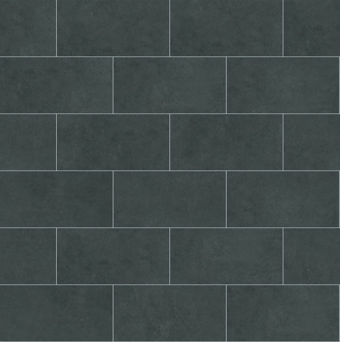 A seamless tile texture with con-black tiles arranged in a Stretcher pattern