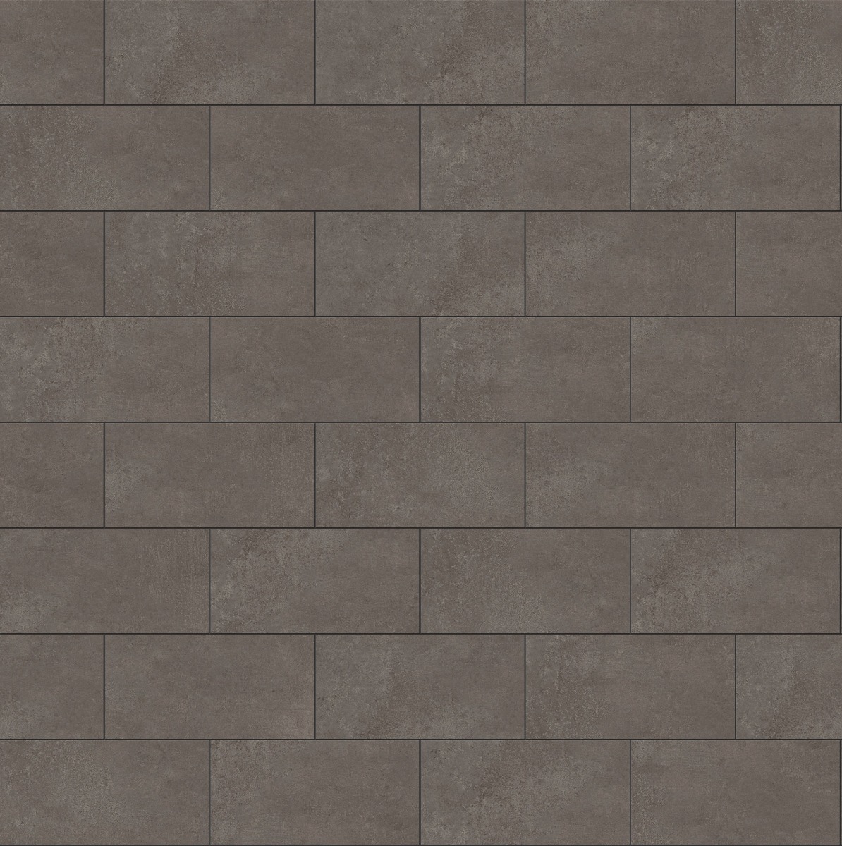 A seamless tile texture with con-brown tiles arranged in a Stretcher pattern