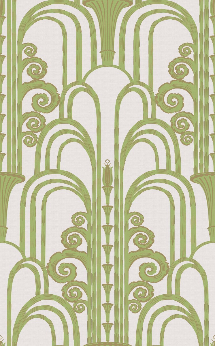 A seamless wallpaper texture with la fontaine wallpaper units arranged in a None pattern