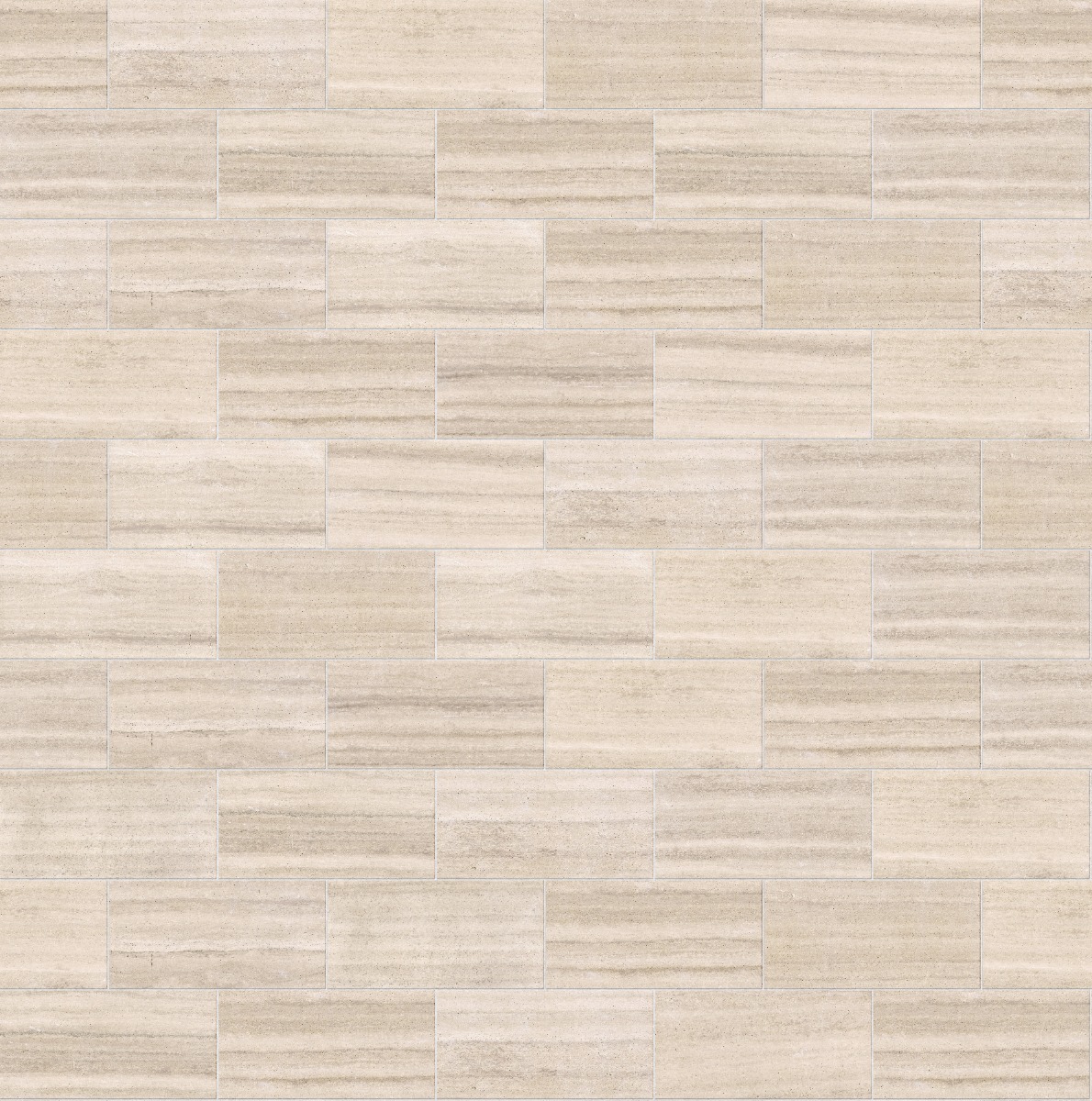 A seamless stone texture with terra strata limestone honed blocks arranged in a Stretcher pattern