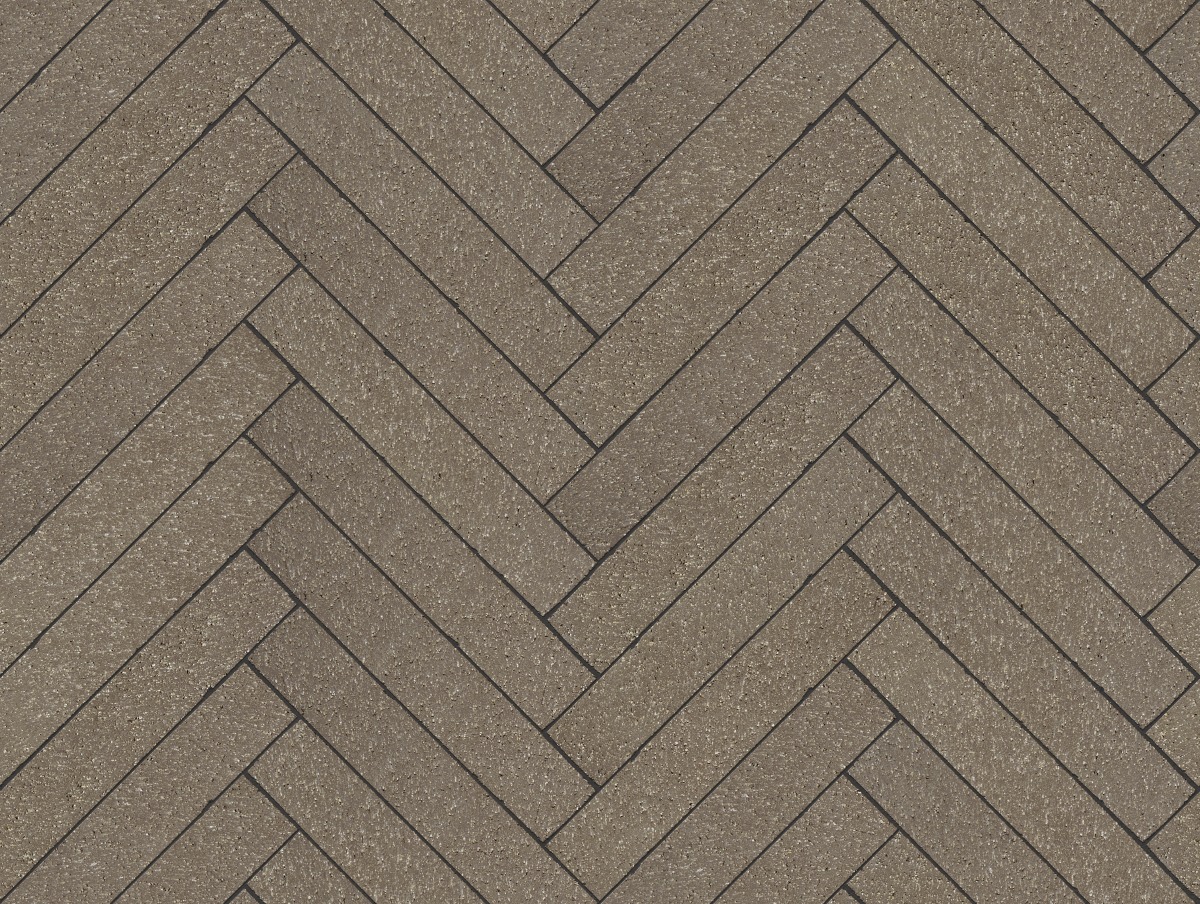 A seamless landscaping texture with 671 plank pavers units arranged in a Herringbone pattern