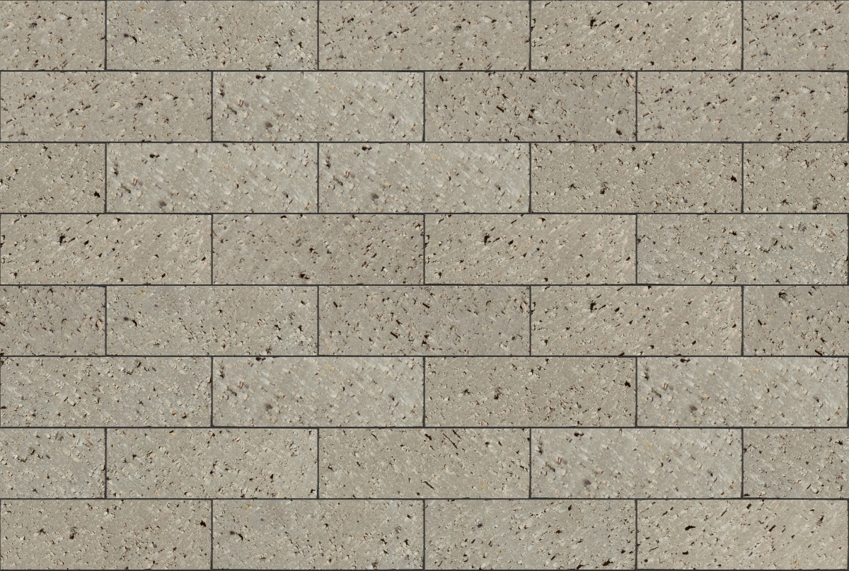 A seamless landscaping texture with 8521 coarse grind pavers units arranged in a Stretcher pattern