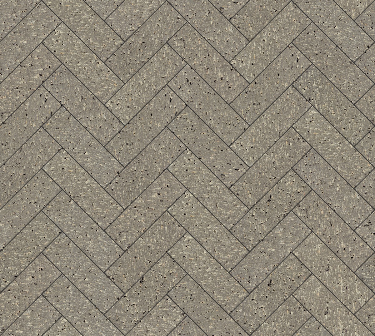 A seamless landscaping texture with 8523 coarse grind pavers units arranged in a Herringbone pattern